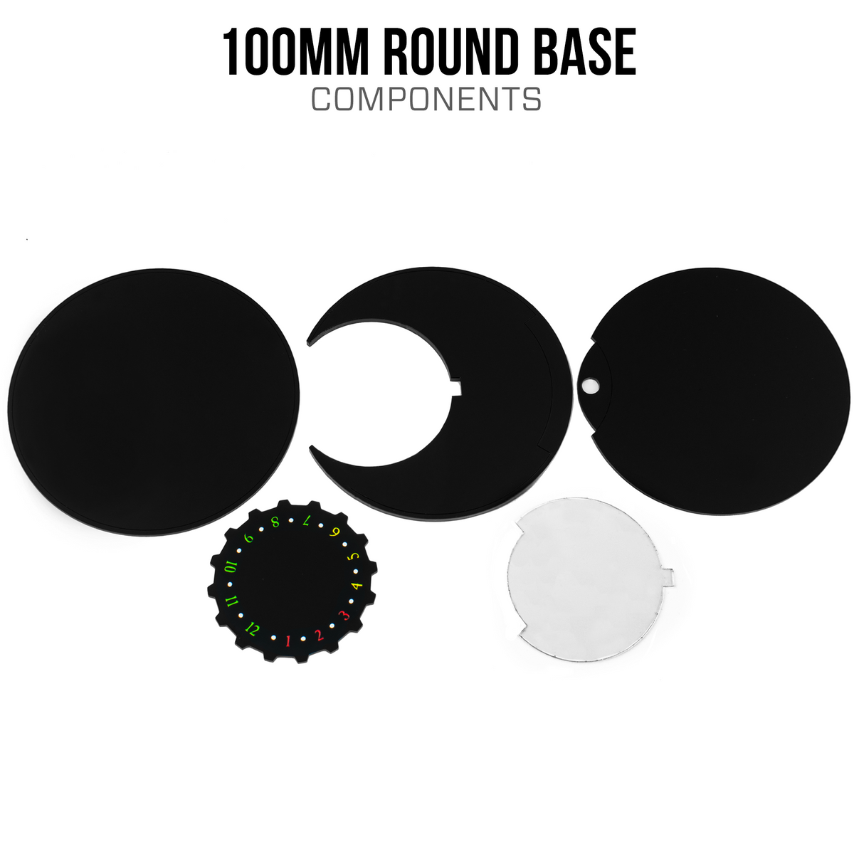 100mm Round Base with Wound Tracker