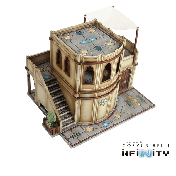 Alcazaba Dukkan commercial building — bare MDF terrain by Warsenal