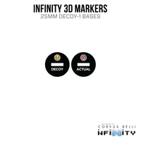 Marcadores Infinity 3D: Strelok (2x 25 mm Camo -3, señuelo -1)