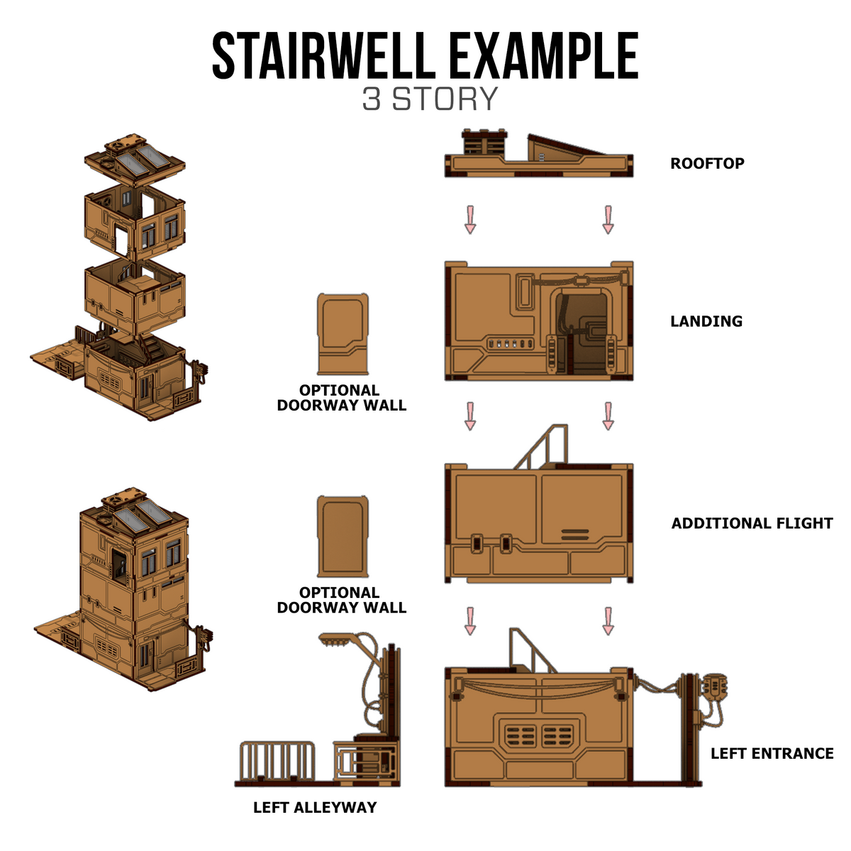 Xiguan Stacks - Stairwell Builder