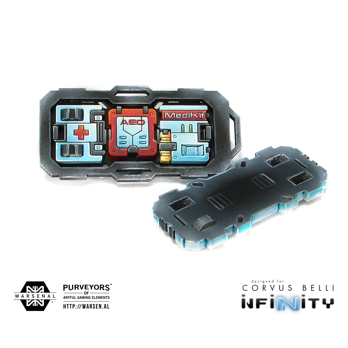 Medical Cache Medical Cache (2 Pack) Infinity the Game Scatter Terrain MDF – Warsenal