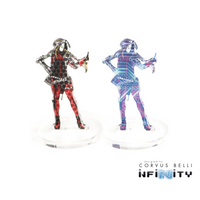 Marcadores 3D Infinity: Corregidor Bandit, femenino (25 mm Camo -3, Cybermask)