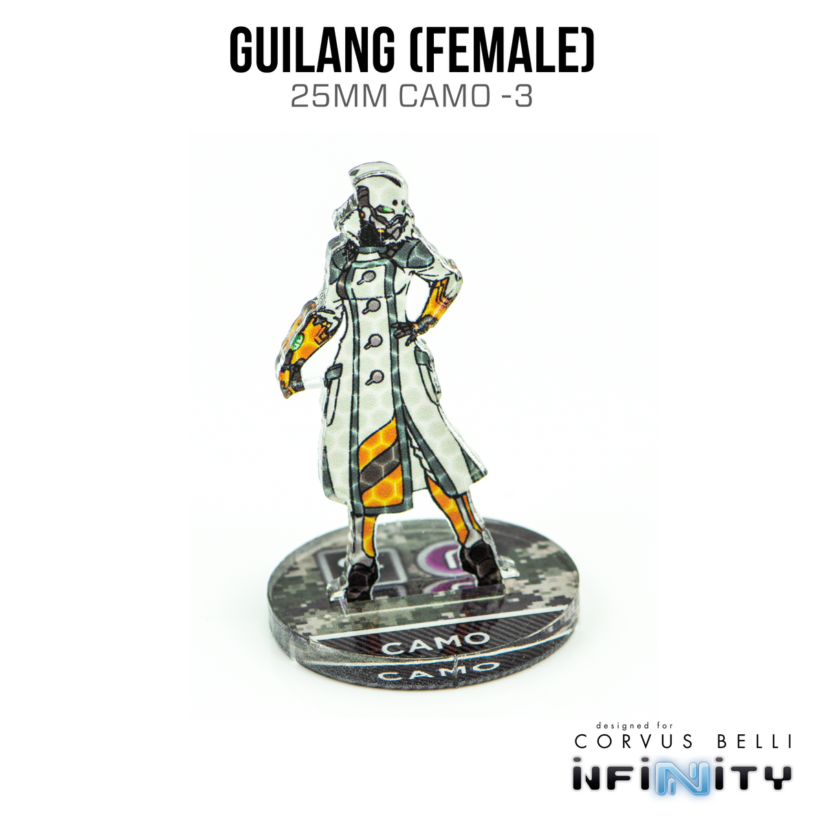 Marcadores Infinity 3D: Guilang, femenino (camuflaje de 25 mm -3)