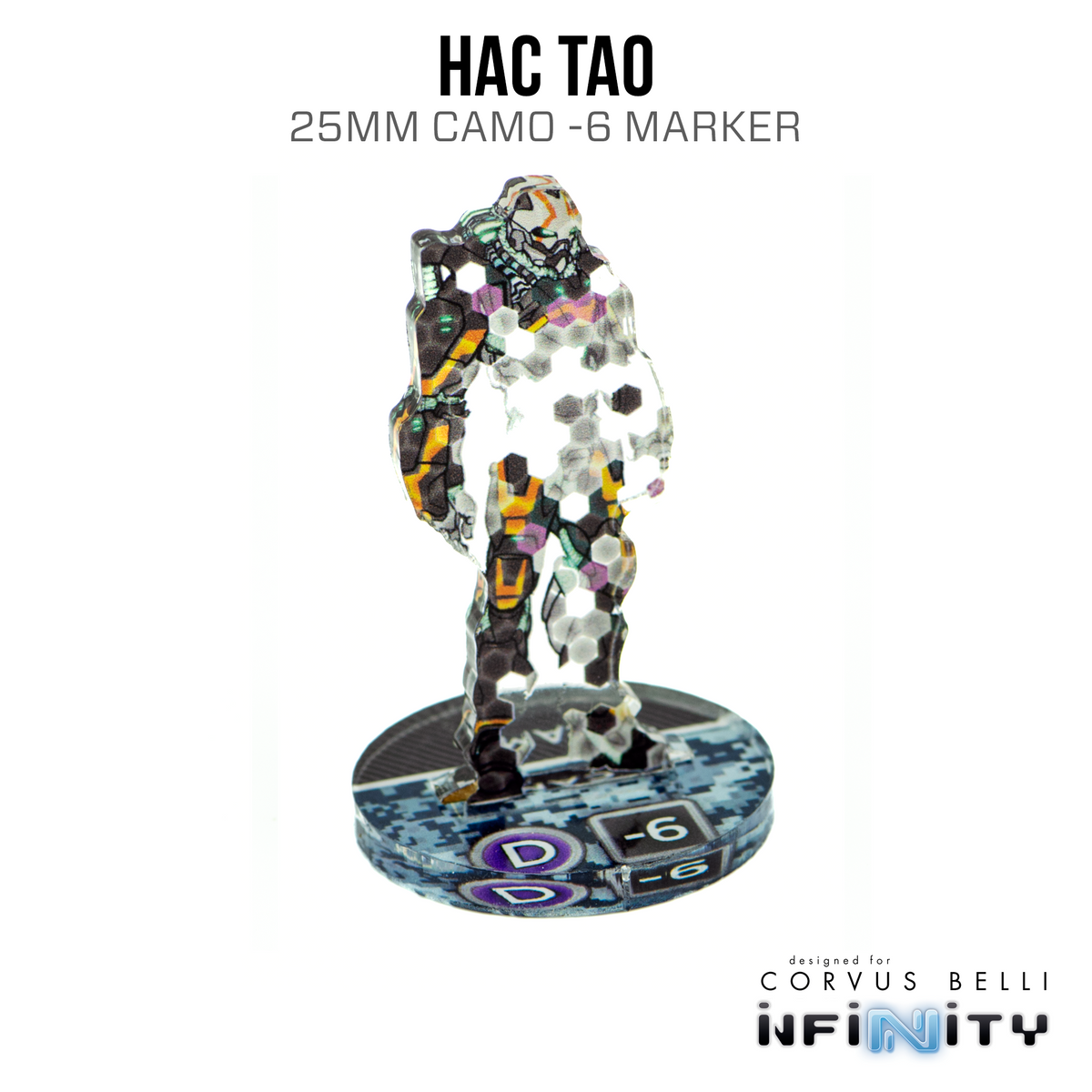 Marcadores 3D Infinity: Hac Tao (camuflaje de 25 mm -6)