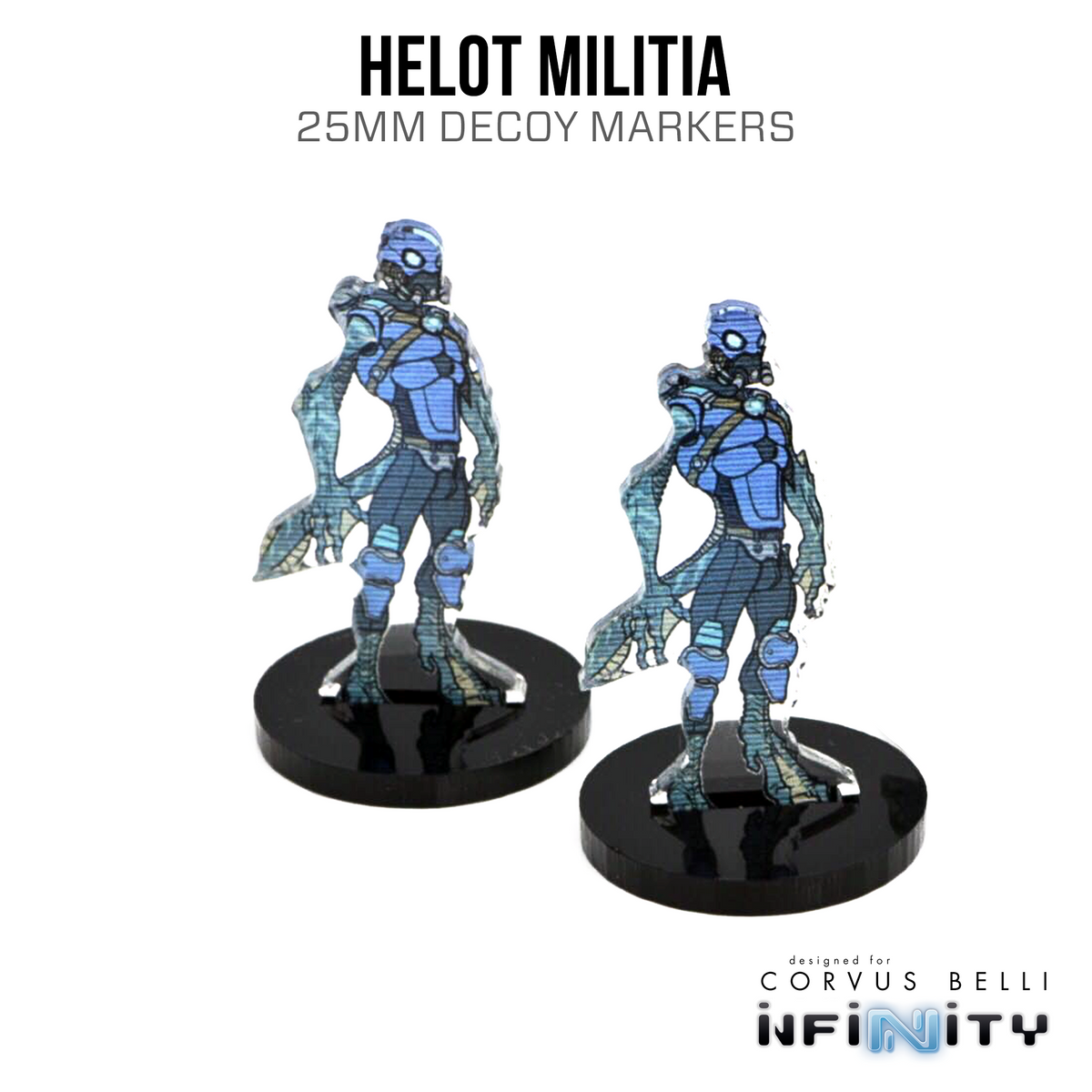 Marcadores Infinity 3D: Helots (camuflaje de 25 mm -3, señuelo -1)