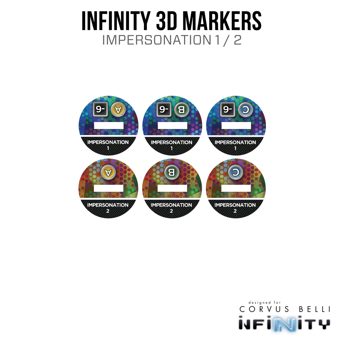 Marcadores 3D Infinity: Hussein Al-Djabel (2 imitaciones de 25 mm)
