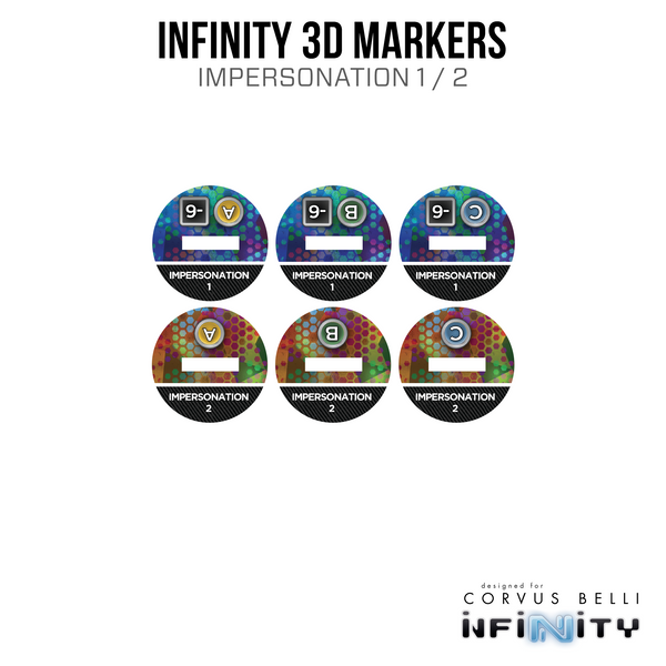 Marcadores 3D Infinity: Hassassin Fiday (2 imitaciones de 25 mm)