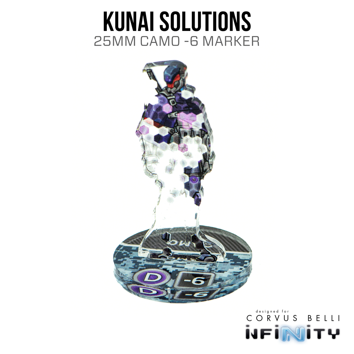 Marcadores 3D Infinity: Kunai Solutions Ninja (25 mm Camo -6)