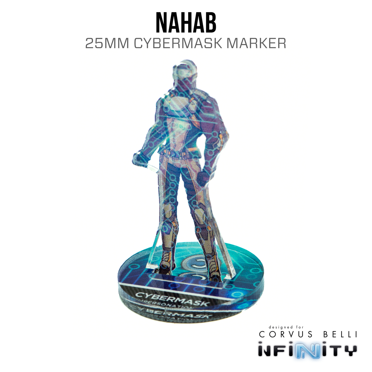 Marcadores 3D Infinity: Nahab (Cibermáscara de 25 mm)