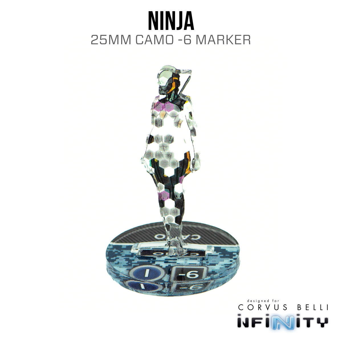 Infinity 3D Markers: Ninja (25mm Camo -6)