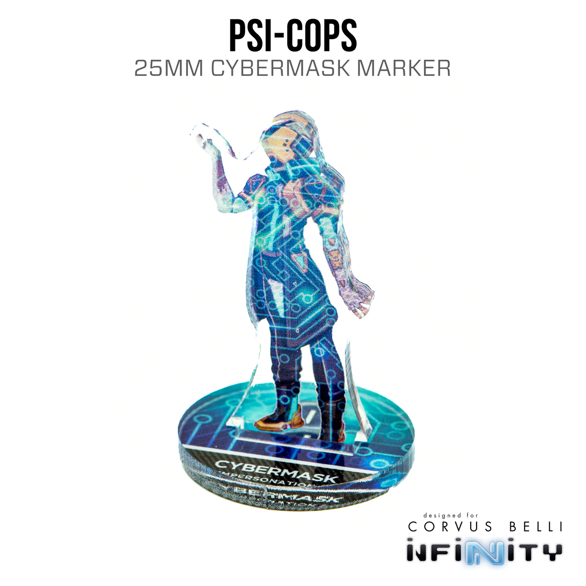 Marcadores 3D Infinity: PSI-Cops (Cibermáscara de 25 mm)