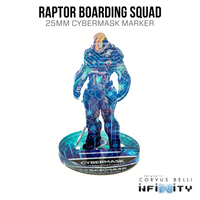 Marcadores 3D Infinity: Escuadrón de abordaje Raptor (Cibermáscara de 25 mm)