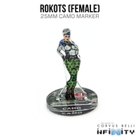 Marcadores Infinity 3D: Rokots, femenino (camuflaje de 25 mm)