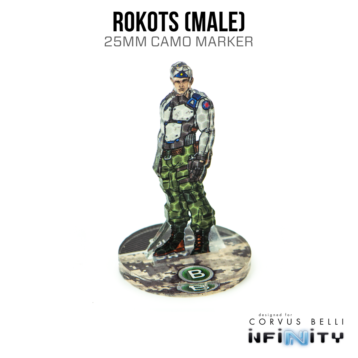 Marcadores Infinity 3D: Rokots, macho (camuflaje de 25 mm)
