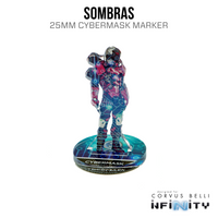 Marcadores 3D Infinity: Sombras (Cibermáscara de 25 mm)