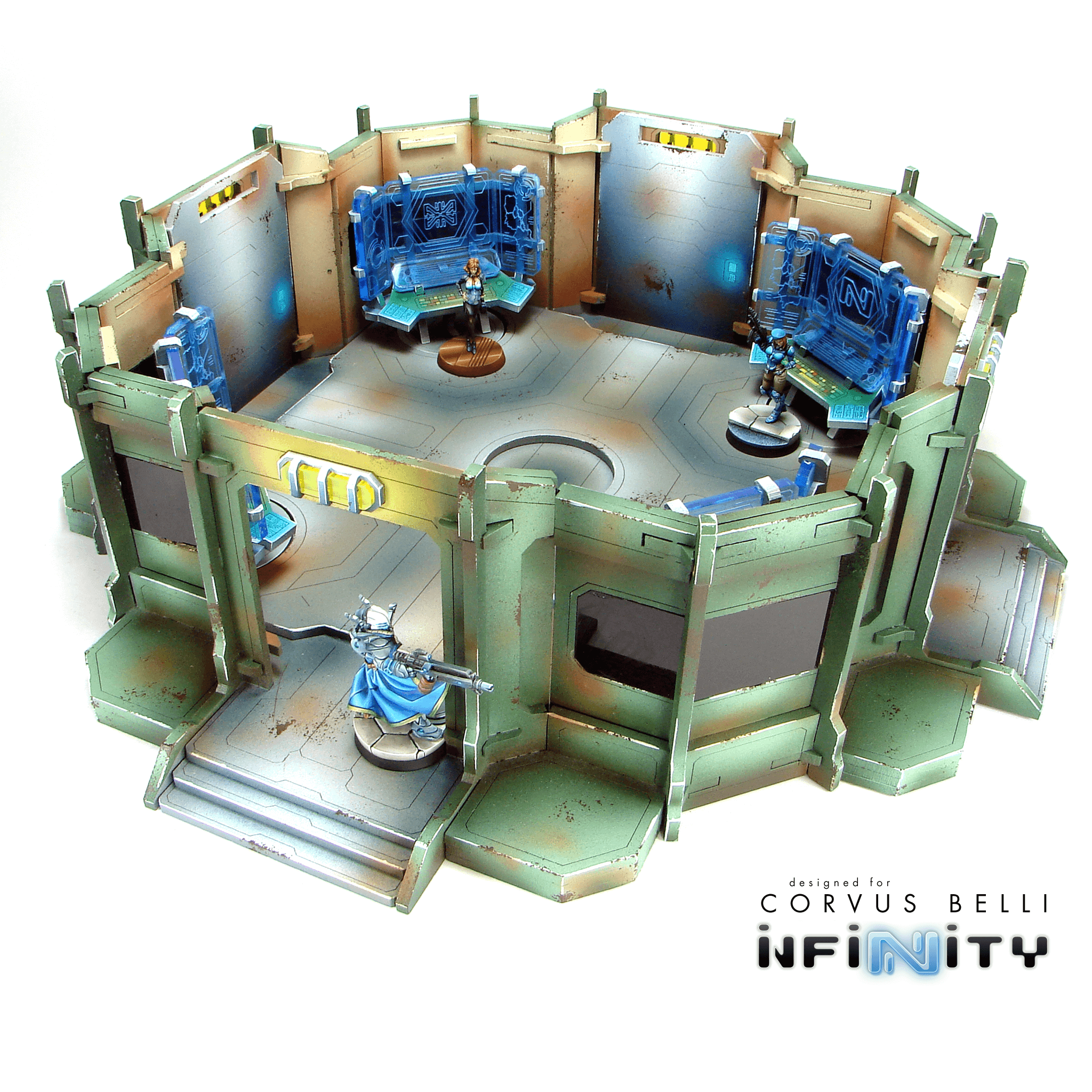 Infinity the Game terrain Command Bunker objective room MDF – Warsenal