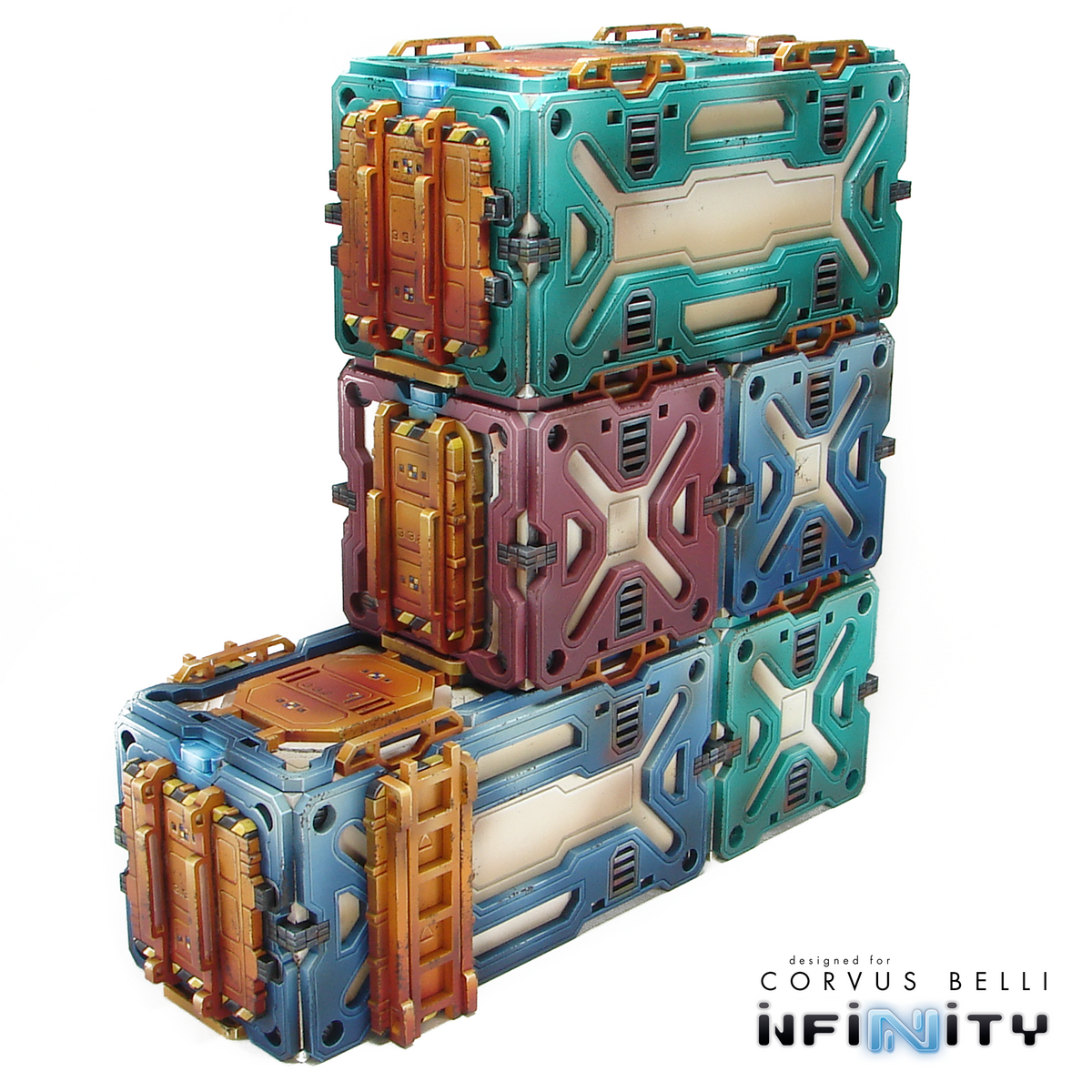 Infinity the Game terrain Cosmica Containers MDF Acrylic Scatter ...