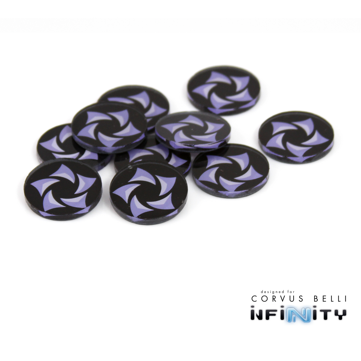 Marcadores de facción Infinity a todo color, 25 mm (bolsa de 10)