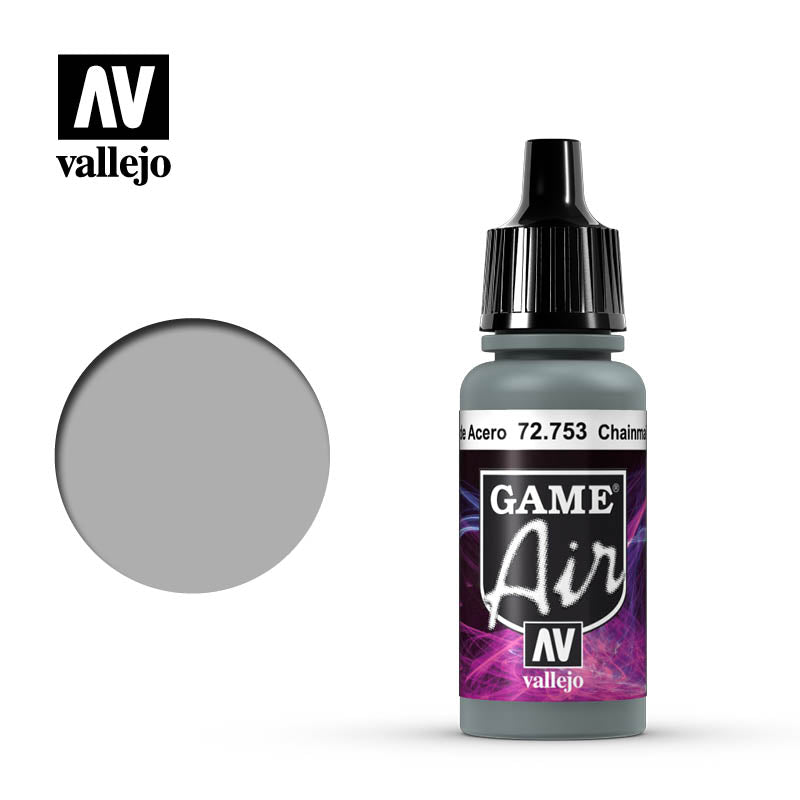 Vallejo Game Air: Chainmail plateado metálico