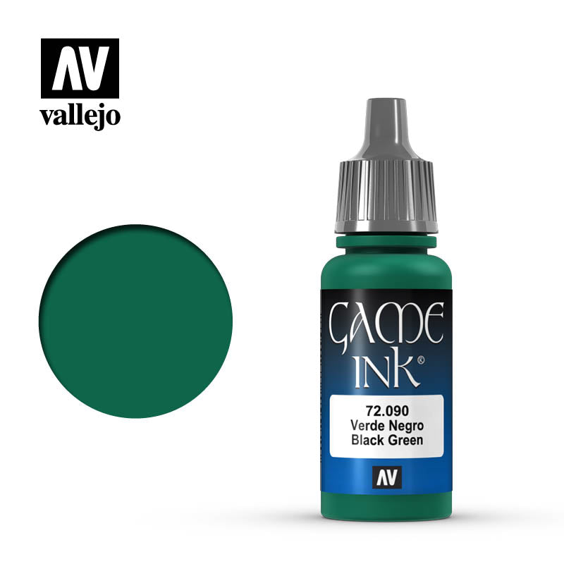 Vallejo Game Colour: Black Green Ink