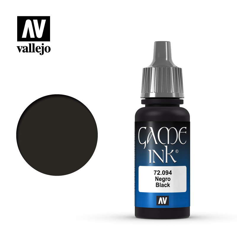 Vallejo Game Colour: Black Ink