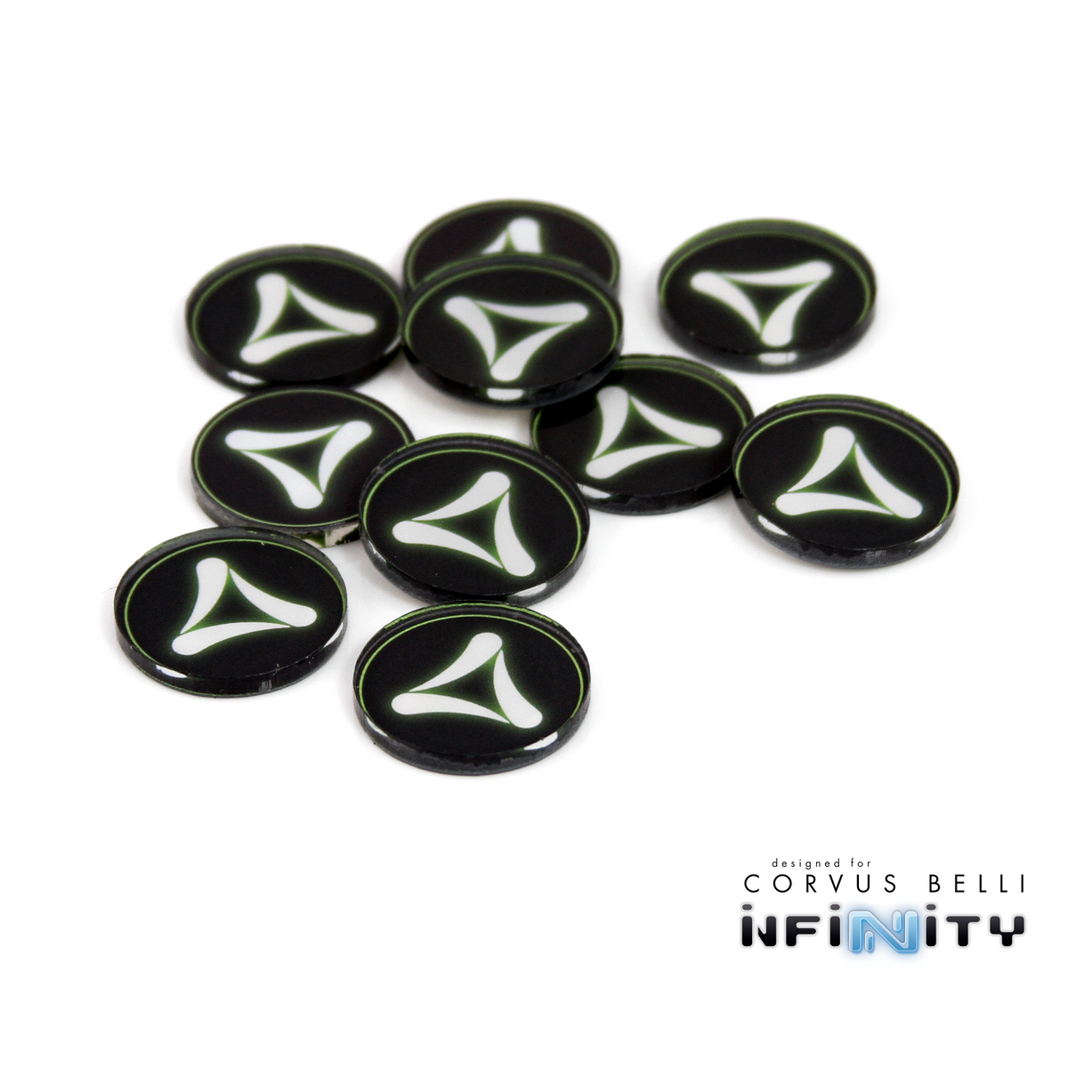 Marcadores de facción Infinity a todo color, 25 mm (bolsa de 10)